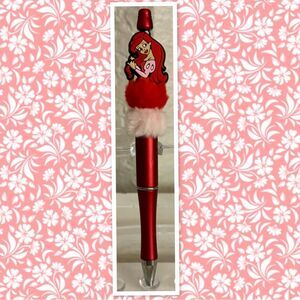 Disney Ariel (Mermaid) Inspired Charm Beaded Pen, Ballpoint Pen, Twist Pen